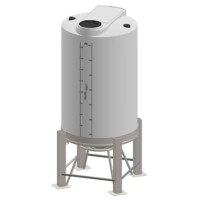 ProChem® Cone Bottom Tank 200 Gallon with Stand